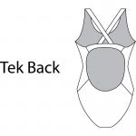 Maru Damen Badeanzug Twenty Tek Back Red