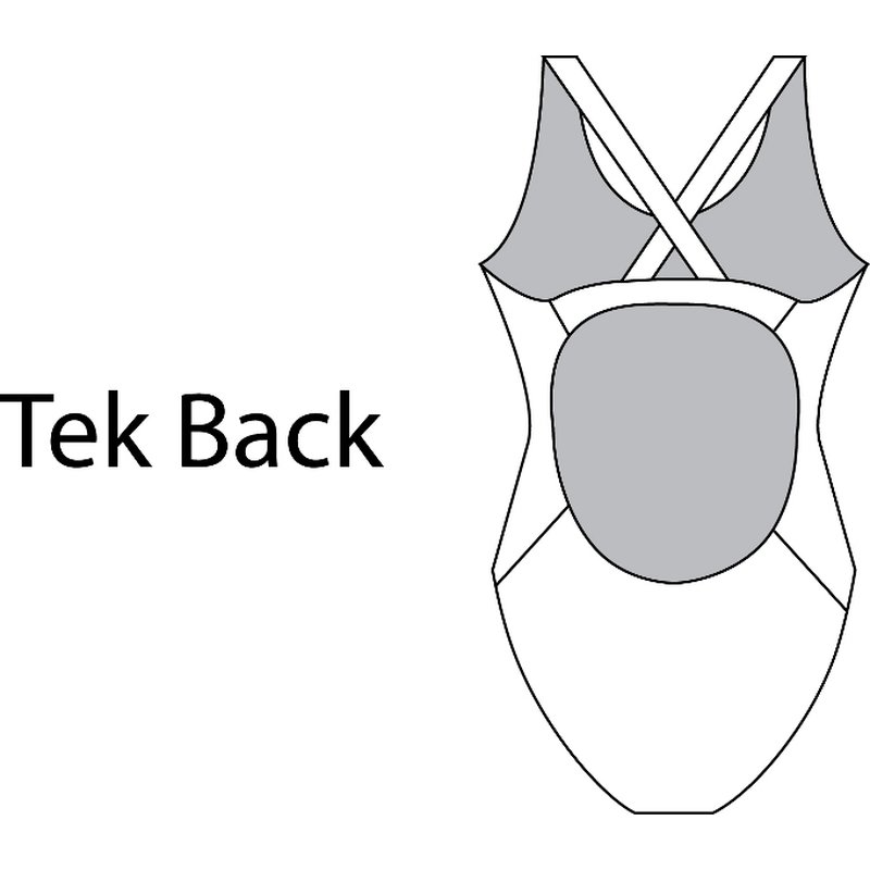 Maru Damen Badeanzug SNAPPY Sparkle Tek Back glänzend