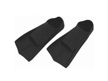 Kurzflossen schwarz Silikon Schwimmtraining