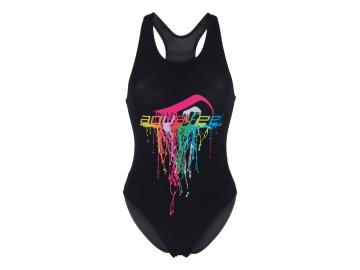 Aquafeel Damen Badeanzug Watercolors Frontprint