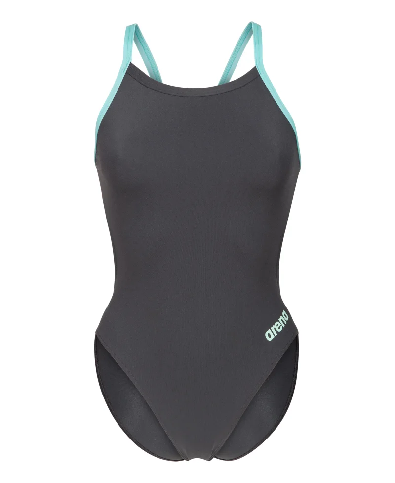 Arena Challenge Solid Damen Badeanzug Asphalt - Water