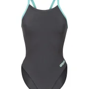 Arena Challenge Solid Damen Badeanzug Asphalt - Water