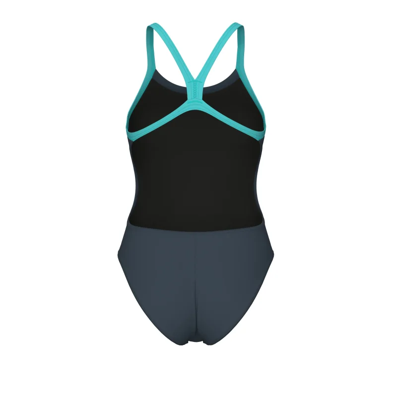 Arena Challenge Solid Damen Badeanzug Asphalt - Water
