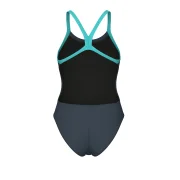 Arena Challenge Solid Damen Badeanzug Asphalt - Water
