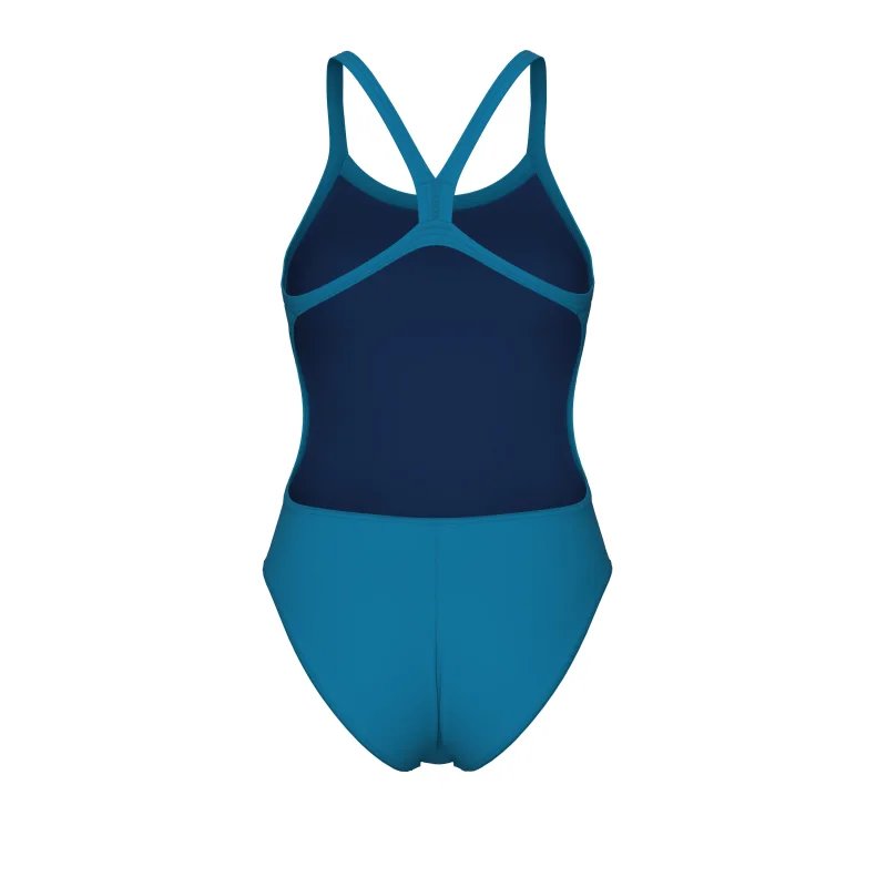 Arena Challenge Solid Damen Badeanzug Blue Cosmo - Arctic Lime