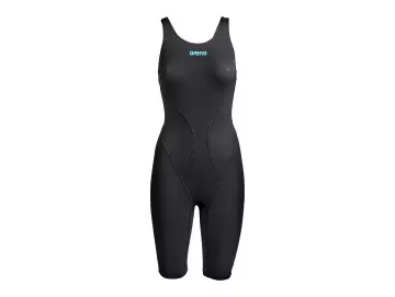 Arena Powerskin Impulso Damen Open Back Wettkampfanzug Black - Teal