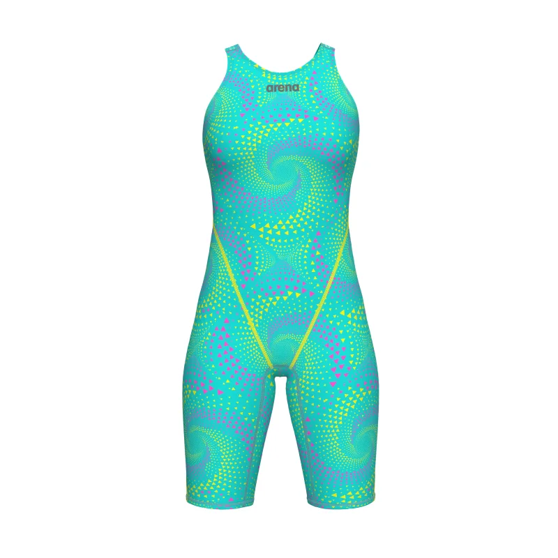 Arena Powerskin ST Next Damen Open Back Wettkampfanzug Fireflow - Seaglass LE