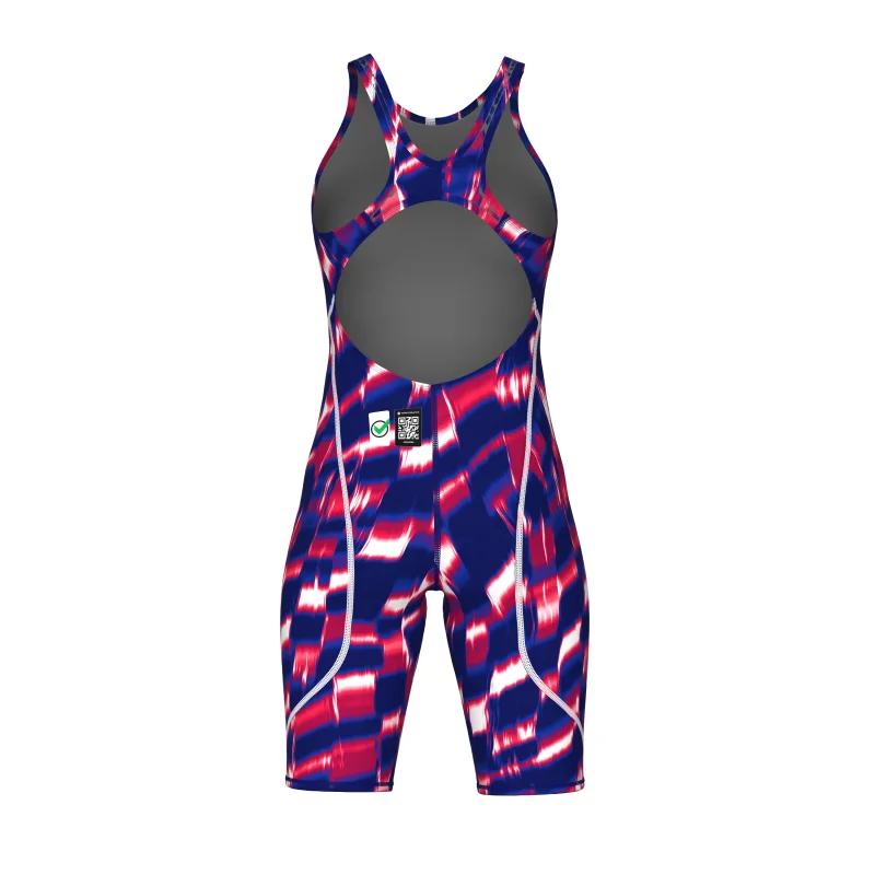 Arena Powerskin ST Next Damen Open Back Wettkampfanzug Red - White - Blue LE
