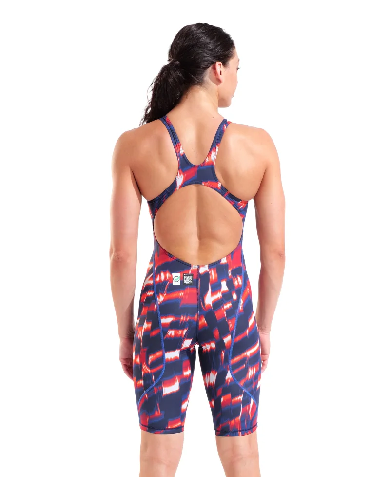 Arena Powerskin ST Next Damen Open Back Wettkampfanzug Red - White - Blue LE