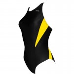 Chilliez Badeanzug DUO schwarz-gelb Schwimmtraining