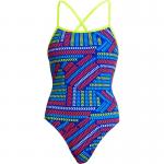 Funkita Damen Badeanzug Chain Reaction Strapped In