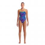 Funkita Damen Badeanzug Chain Reaction Strapped In
