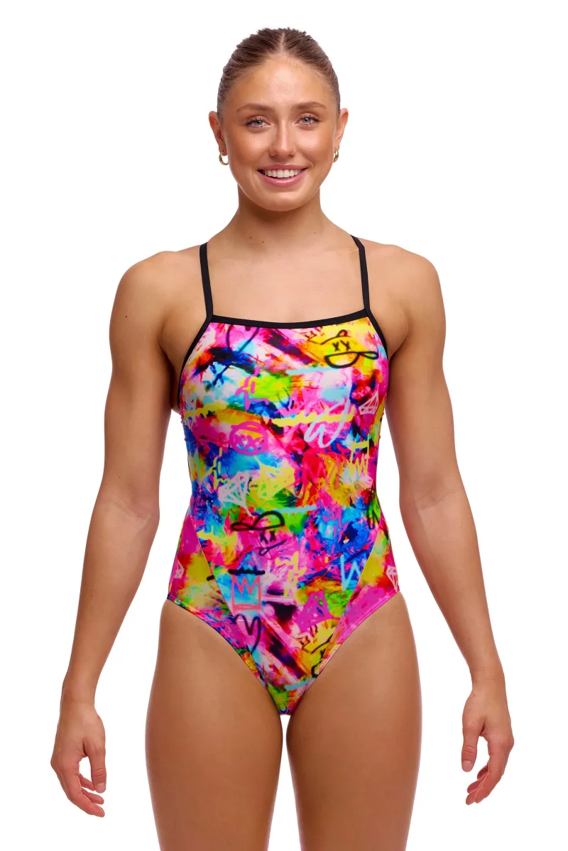 Funkita Damen Badeanzug Tag Her Single Strap