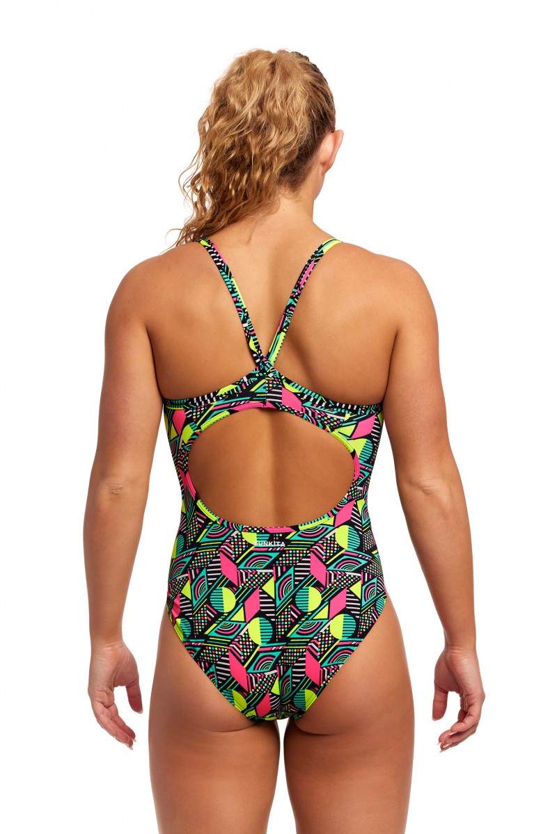 Funkita Damen Badeanzug Dot Matrix Diamond Back