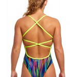 Funkita Damen Badeanzug Rain Down Strapped In