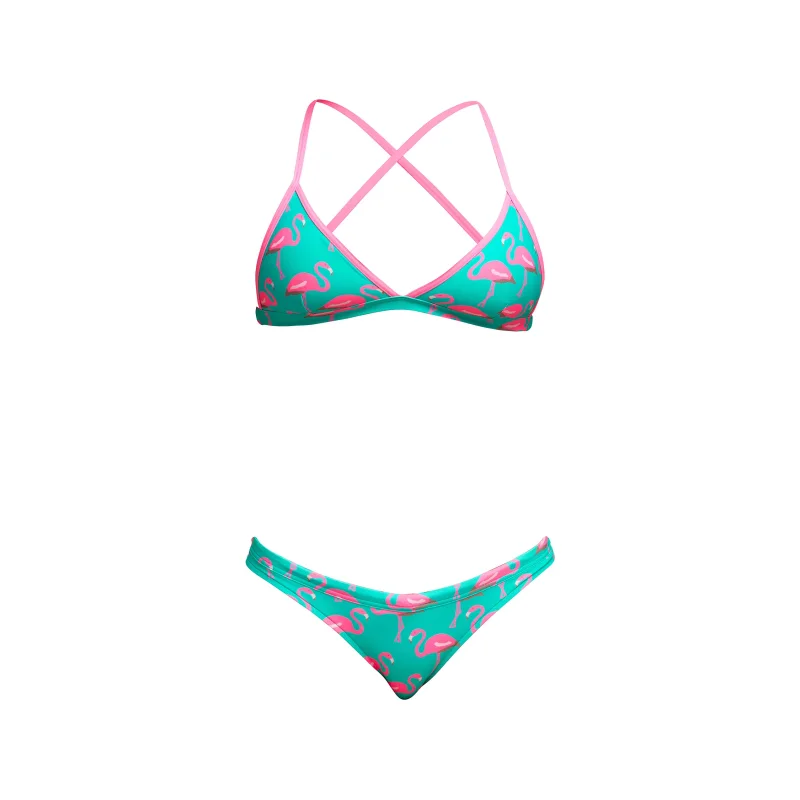 Funkita Damen Bikini Go Flamingo! Tri Top