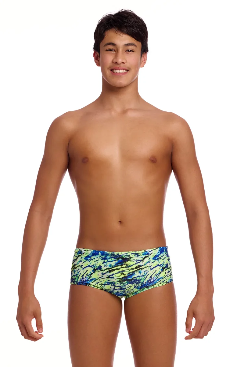 Funky Trunks Trainer Jungen Scaled Back Sidewinder Badehose