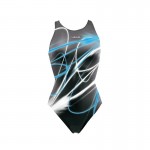 HEAD Badeanzug LASER schwarz-blau Ultra Back