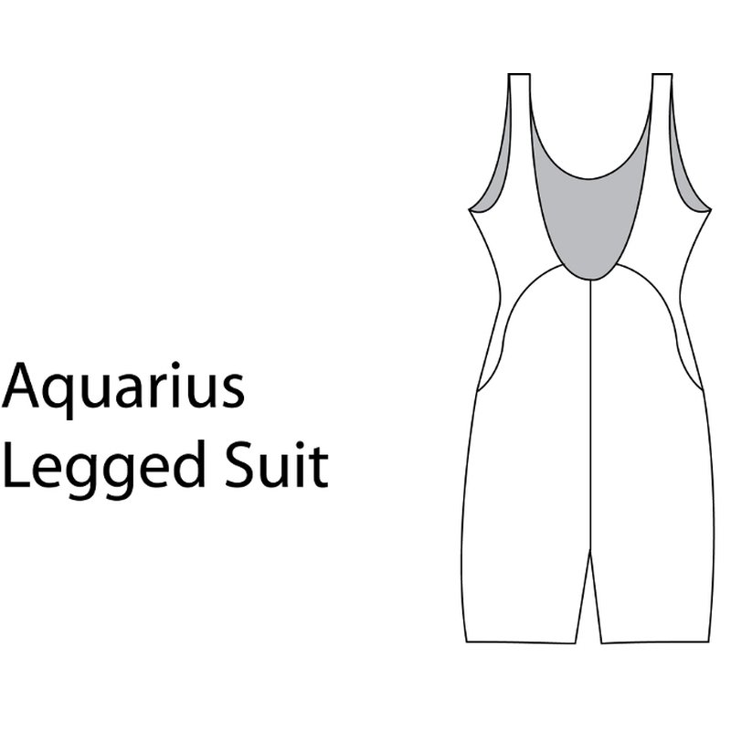 MARU Solid Aquarius Badeanzug mit Bein