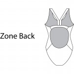 Maru Damen Badeanzug QUEST red Zone Back