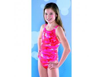 Maru Mädchen Badeanzug CRAZY CAMOUFLAGE Glitzer