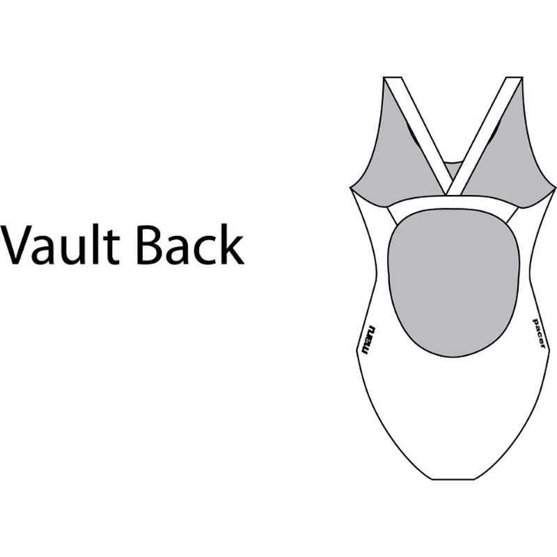 Maru Damen Badeanzug Mission Pacer Vault Back Black-Pink