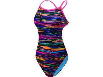 TYR Damen Badeanzug FRESNO purple-multi Crosscutfit Tieback