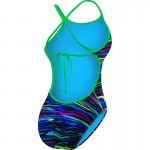 TYR Damen Badeanzug FRESNO blue-multi Crosscutfit Tieback