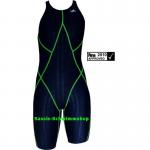 Yingfa Kneeskin Women schwarz/grün Wettkampf Schwimmanzug