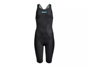arena Powerskin Impulso Mädchen Open Back  Wettkampfanzug Black - Teal
