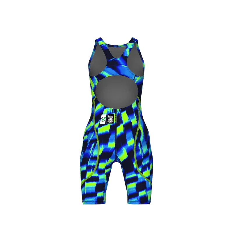 arena Powerskin ST Next Mädchen Open Back Wettkampfanzug Aqua Gleam LE