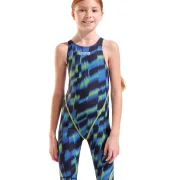 arena Powerskin ST Next Mädchen Open Back Wettkampfanzug Aqua Gleam LE