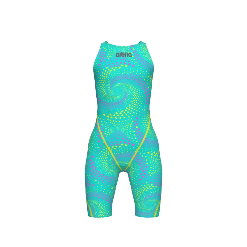 arena Powerskin ST Next Mädchen Open Back Wettkampfanzug Fireflow - Seaglass LE