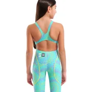 arena Powerskin ST Next Mädchen Open Back Wettkampfanzug Fireflow - Seaglass LE