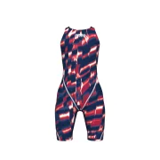 arena Powerskin ST Next Mädchen Open Back Wettkampfanzug Red - White - Blue LE