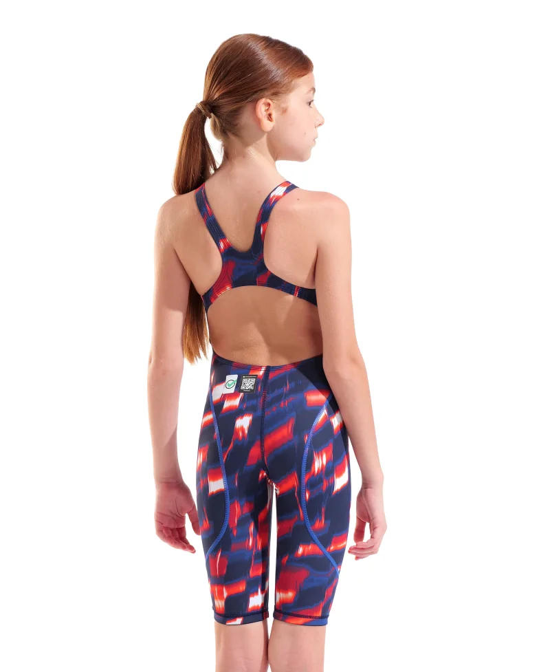 arena Powerskin ST Next Mädchen Open Back Wettkampfanzug Red - White - Blue LE