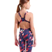 arena Powerskin ST Next Mädchen Open Back Wettkampfanzug Red - White - Blue LE