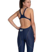 arena Powerskin ST Next Mädchen Open Back navy Wettkampfanzug